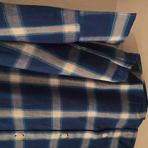 LEVI'S BRAND MEN'S SIGNATURE LONG SLEEVE FRONT BUTTON PLAID SHIRT SIZE LARGE - Picture 8 of 16